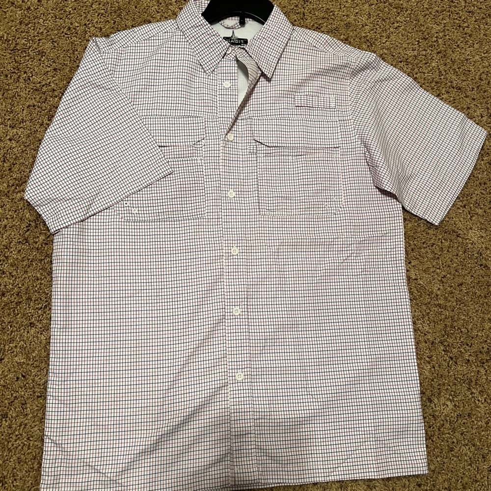 HABIT Men's Checkered Short Sleeve Shirt
